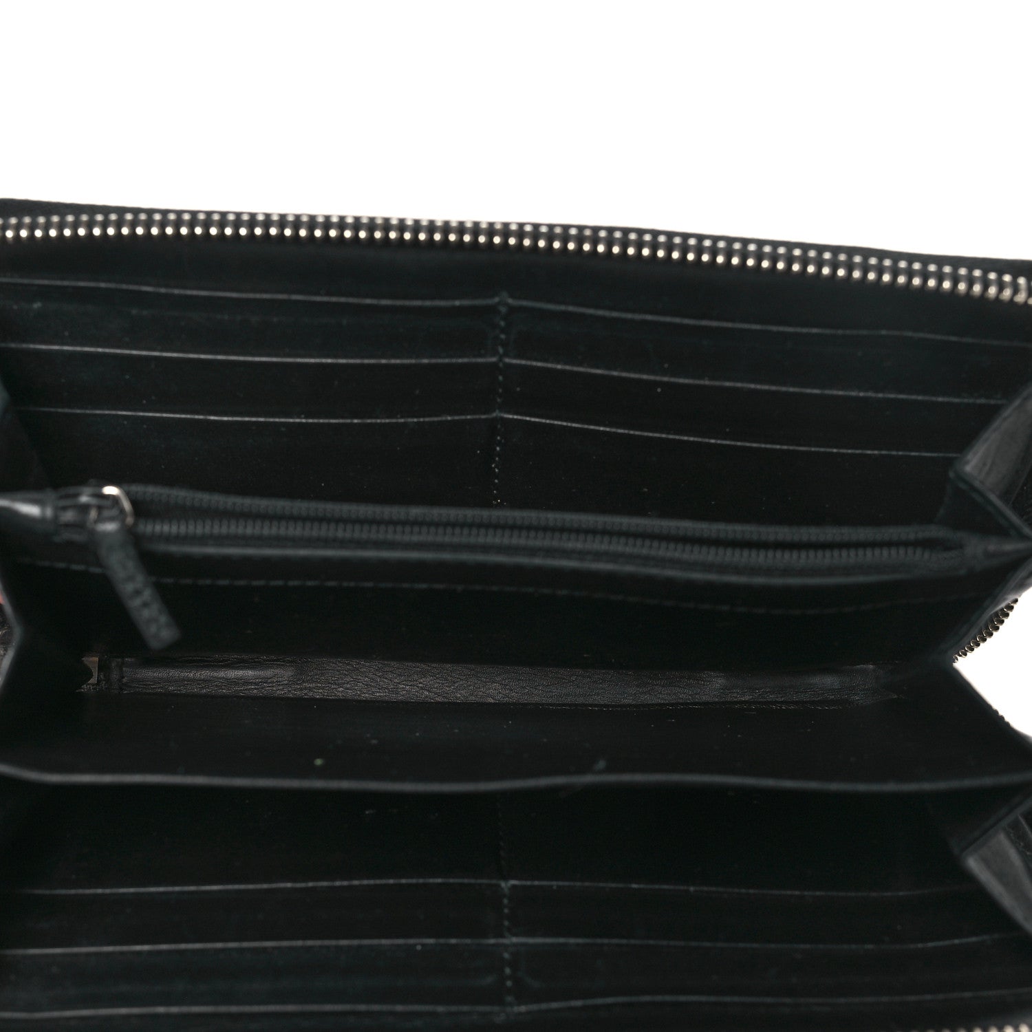 Gucci Imprime Monogram GG Pierce Zip Around Wallet Black 5 of 9