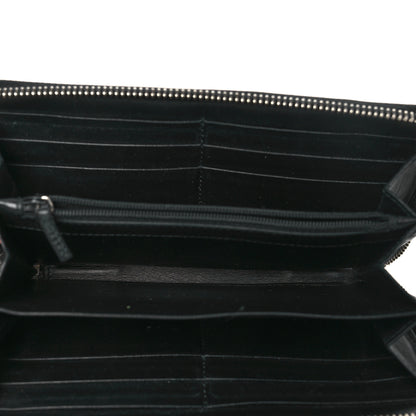 Gucci Imprime Monogram GG Pierce Zip Around Wallet Black 5 of 9