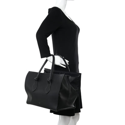 Celine Natural Calfskin Medium Tie Knot Tote Black 2 of 15