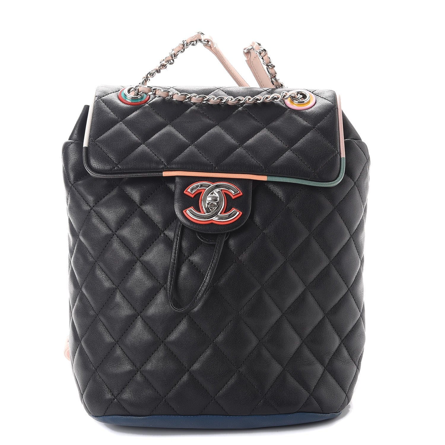Chanel Lambskin Quilted Large Cuba Urban Spirit Backpack Black 1 of 9