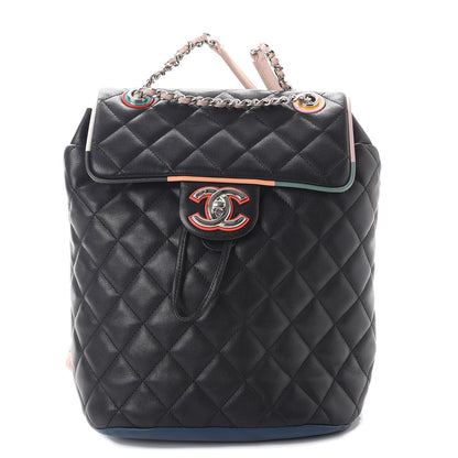 Chanel Lambskin Quilted Large Cuba Urban Spirit Backpack Black 1 of 9