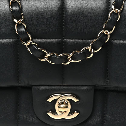 Chanel Lambskin Resin Crystal Square Quilted Mini Monacoco Flap Black 8 of 10