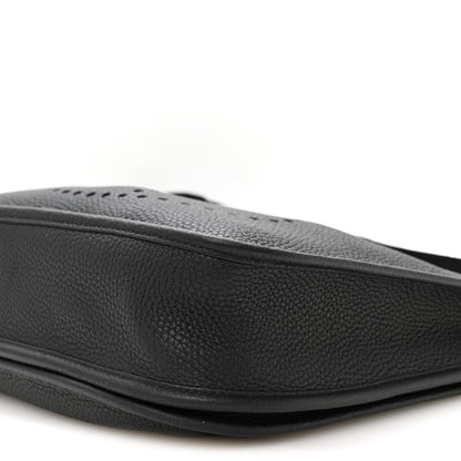 Hermes Taurillon Clemence Evelyne III PM Black 10 of 10