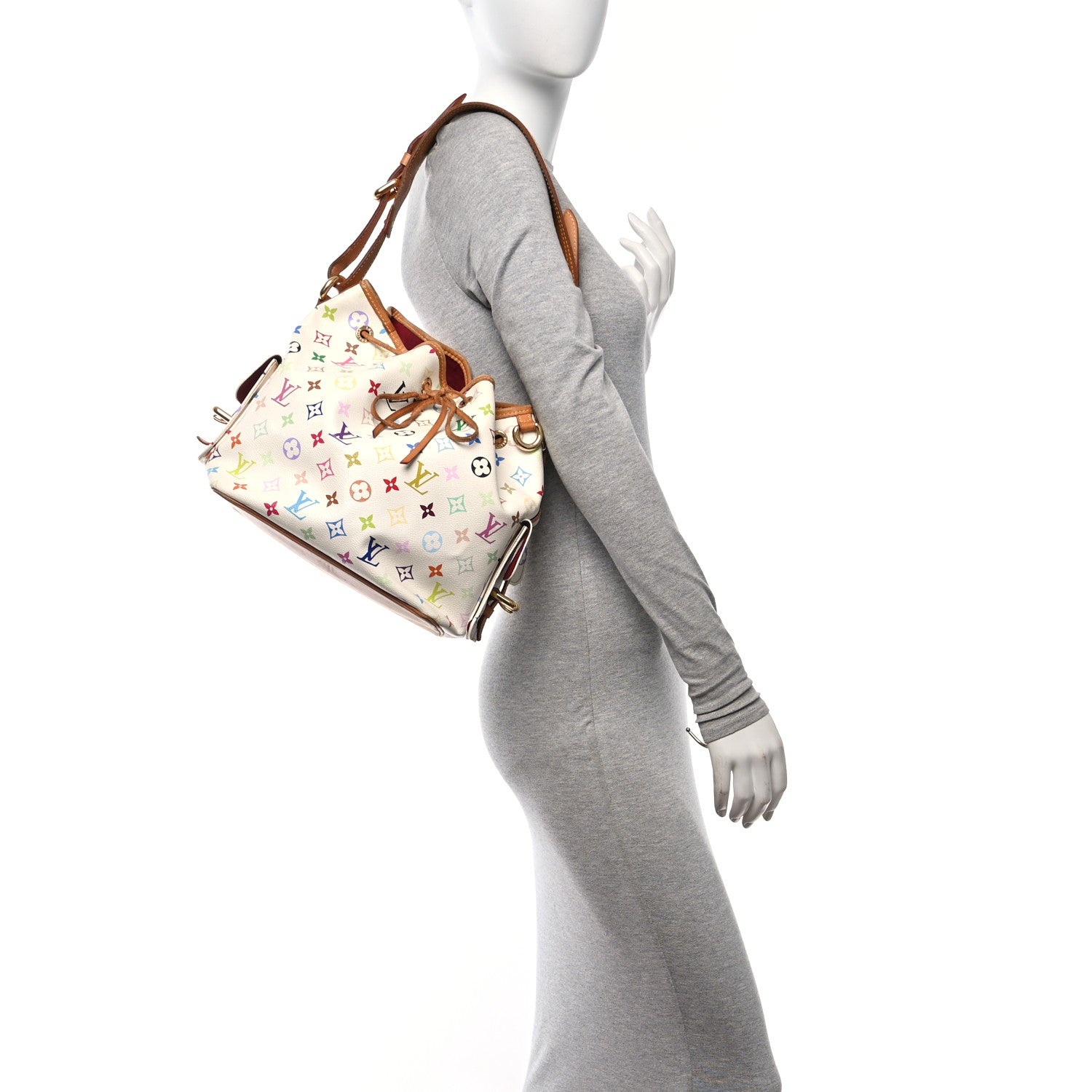 Louis Vuitton Monogram Multicolor Petit Noe White 2 of 20