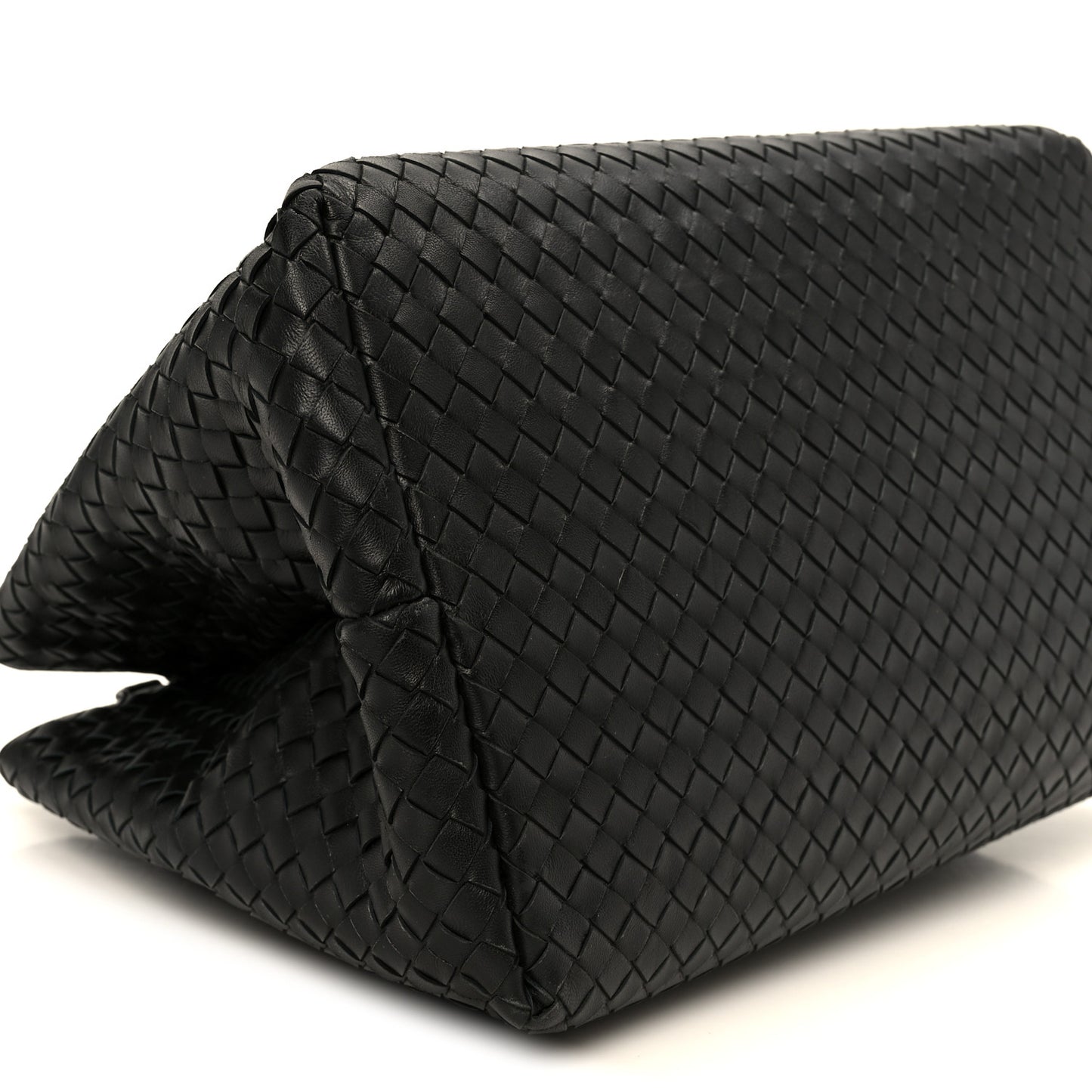Nappa Intrecciato Large Roma Tote Black