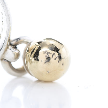 Tiffany Sterling Silver 18K Yellow Gold Fascination Ball Ring 53 6.5 7 of 7