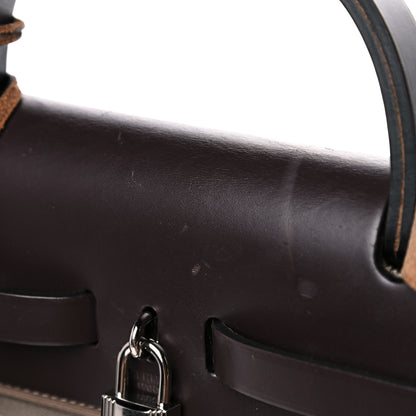 Hermes Vache Hunter Toile Herbag Zip 31 PM Etoupe Ebene 15 of 19