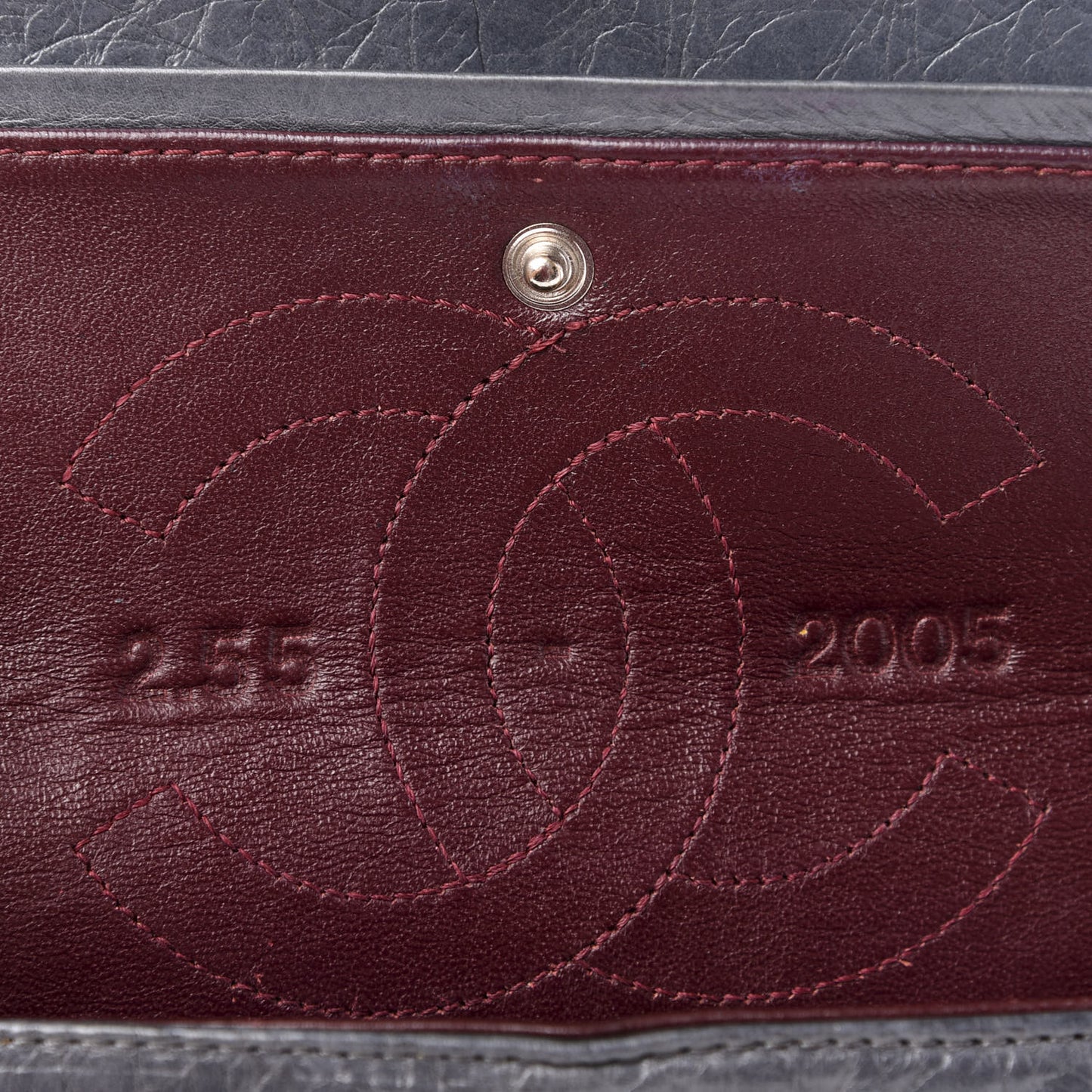 Aged Calfskin Quilted 50th Anniversary 2.55 Reissue 225 Flap Gris