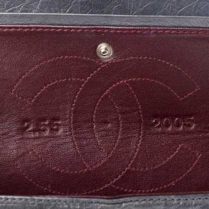 Chanel Aged Calfskin Quilted 50th Anniversary 2.55 Reissue 225 Flap Gris 7 of 9