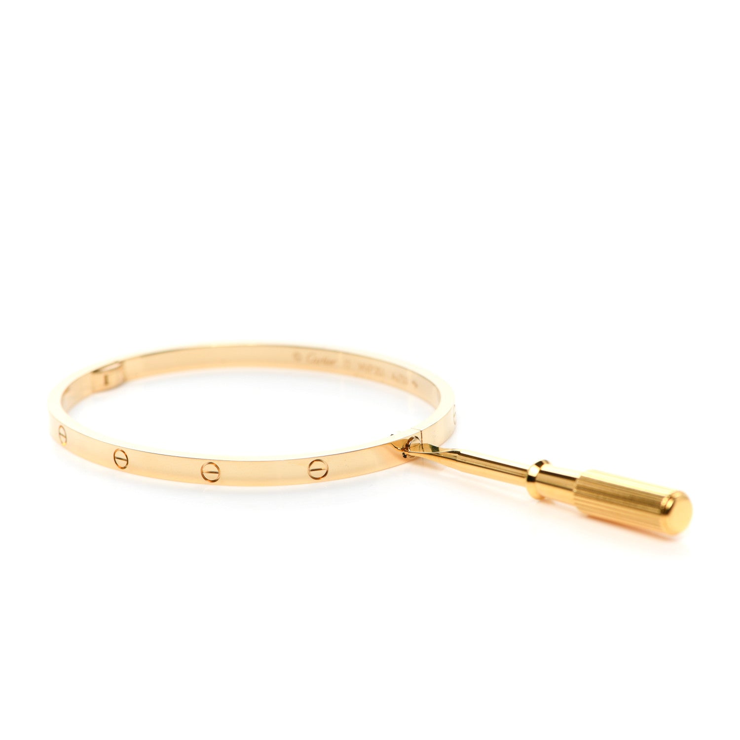Cartier 18K Yellow Gold Small LOVE Bracelet 17 4 of 7