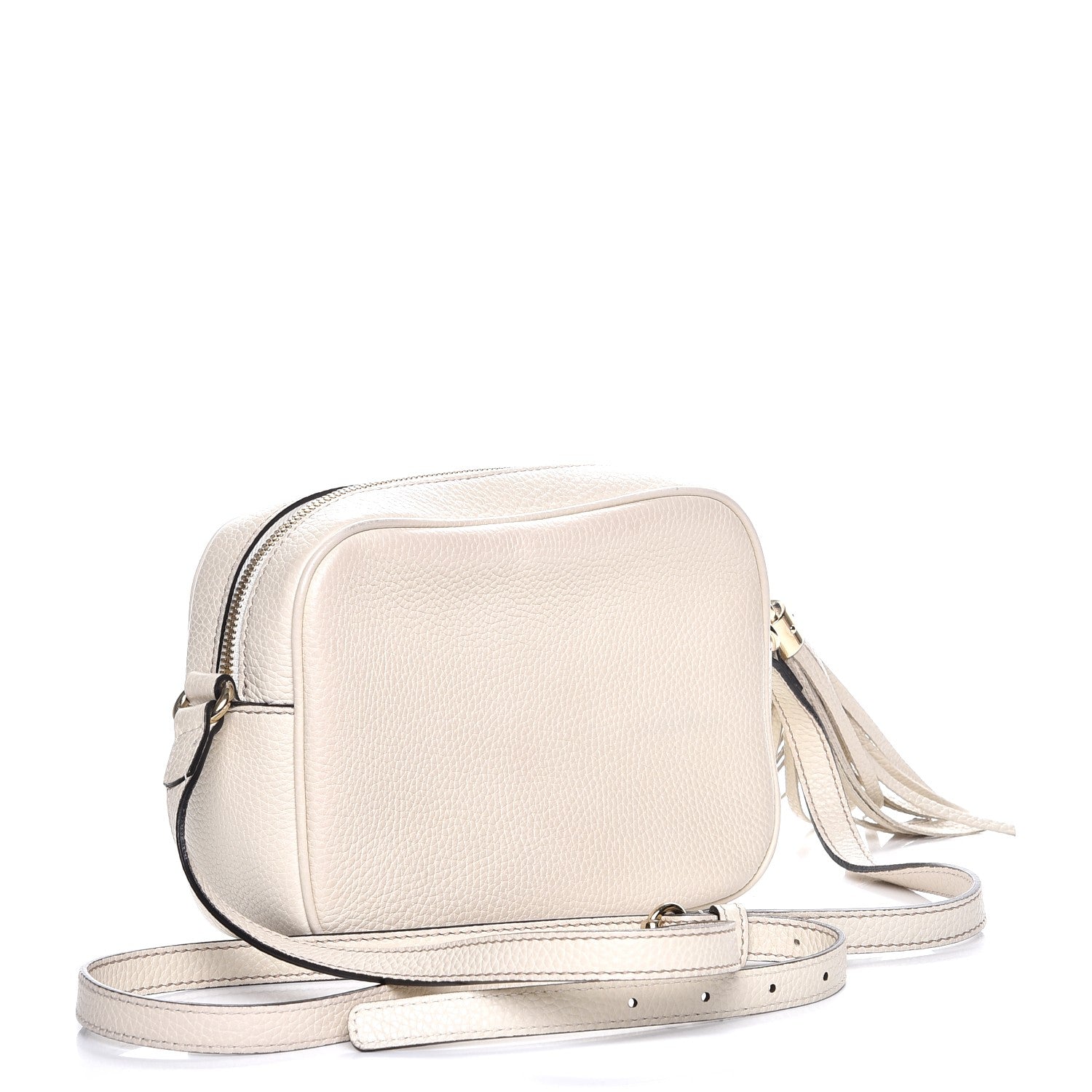 Gucci Pebbled Calfskin Small Soho Disco Bag Off White 3 of 8