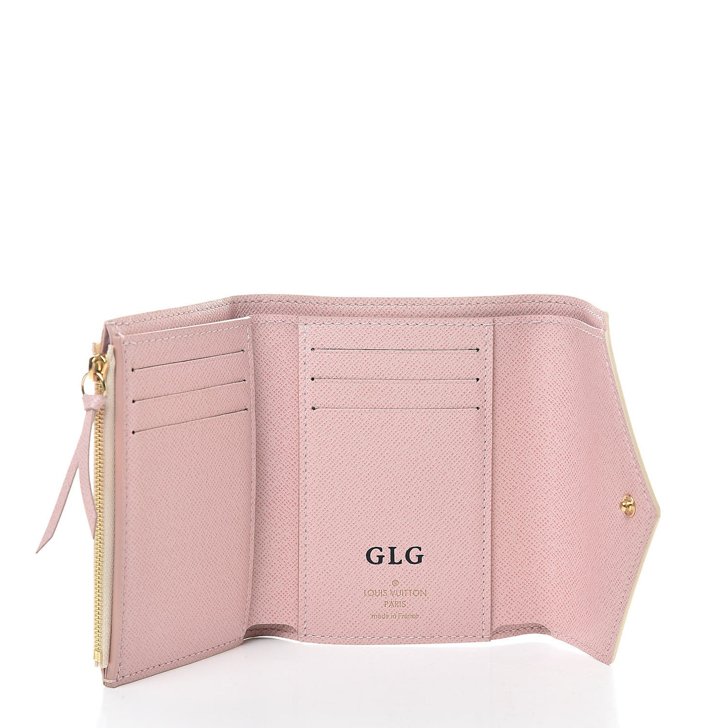 Damier Azur Victorine Wallet Rose Ballerine