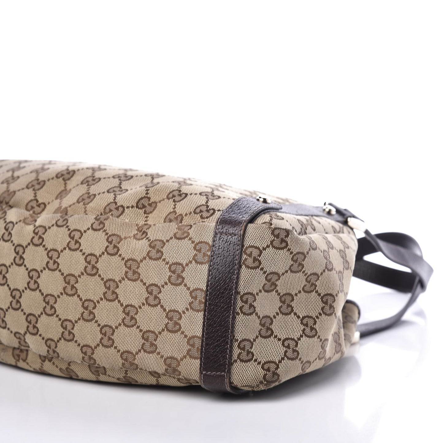 Monogram Medium Abbey Shoulder Bag Dark Brown