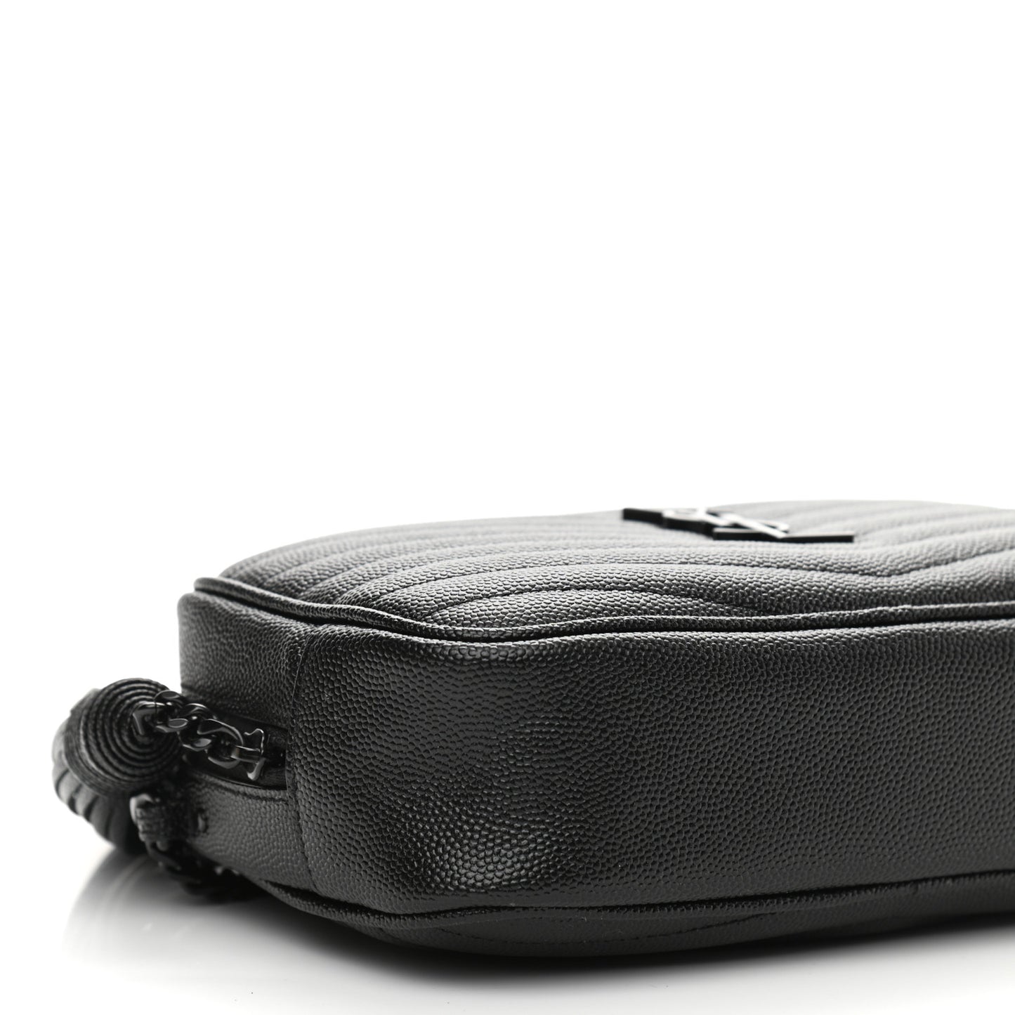 Grain De Poudre Matelasse Monogram Mini Lou Camera Bag Black