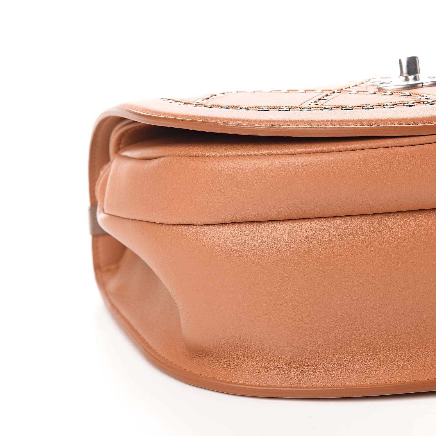 Chanel Calfskin Coco Eyelets Small Flap Bag Camel 8 of 10