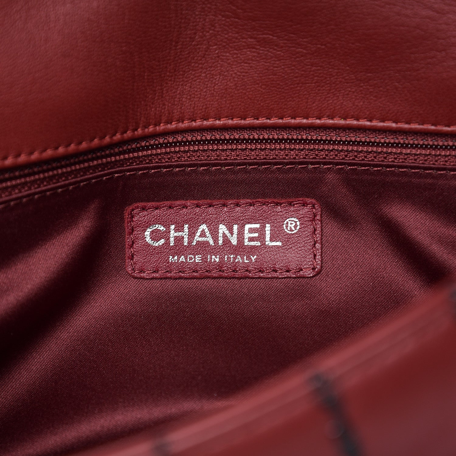 Chanel Lambskin Vertical Stitch Mini Rectangular Flap Rouge Fonce 5 of 11