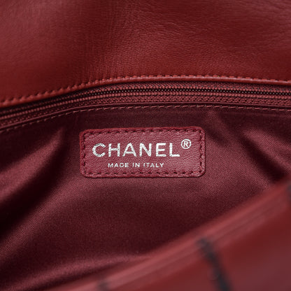Chanel Lambskin Vertical Stitch Mini Rectangular Flap Rouge Fonce 5 of 11