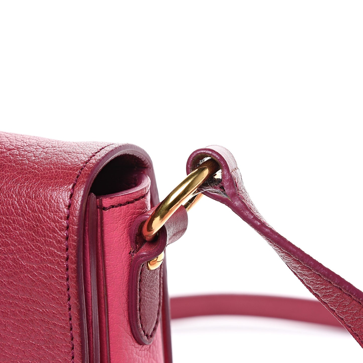Goatskin Madras Shoulder Bag Rosa Peonia