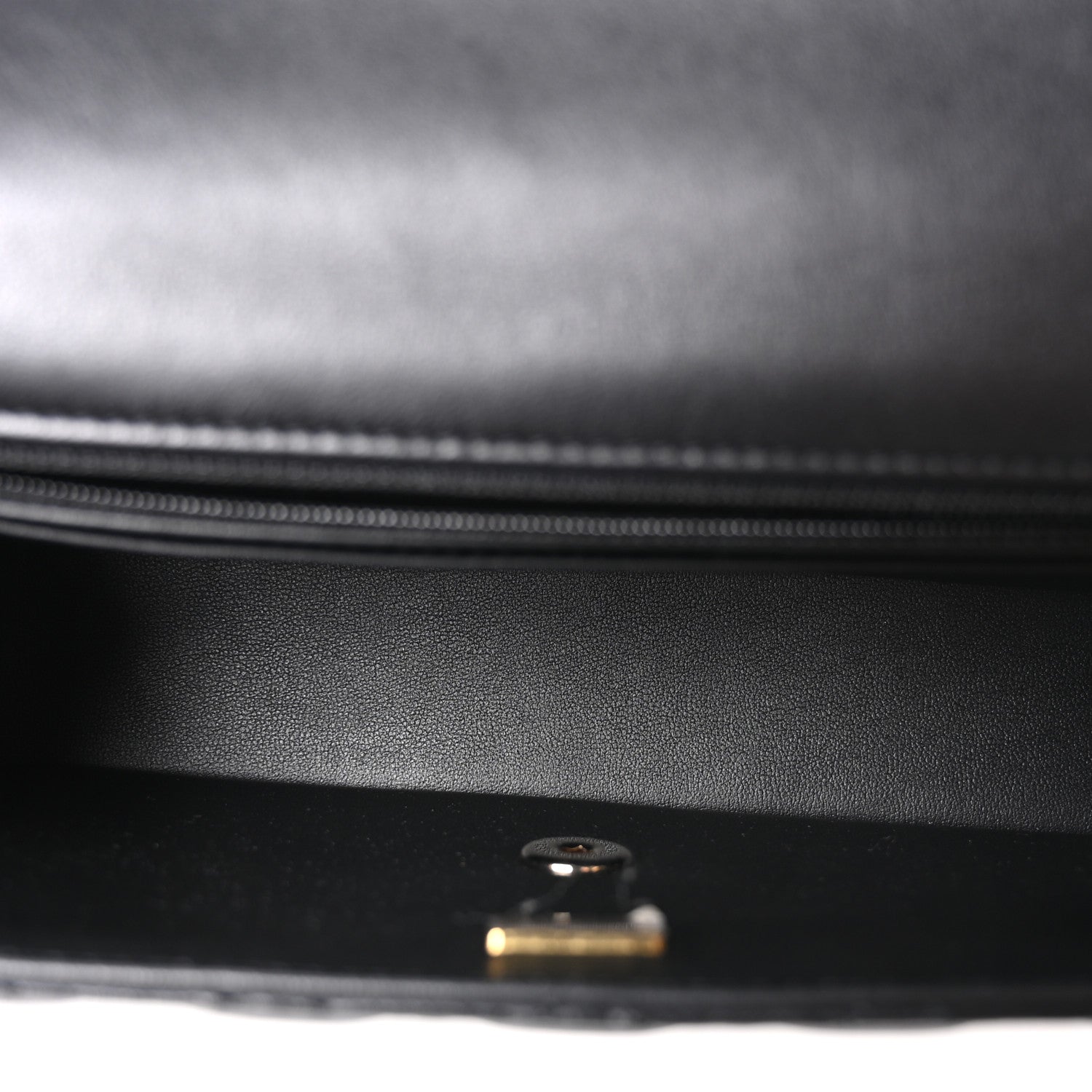 Chanel Lambskin Quilted Crystal Top Handle Small Rectangular Flap Black 4 of 9