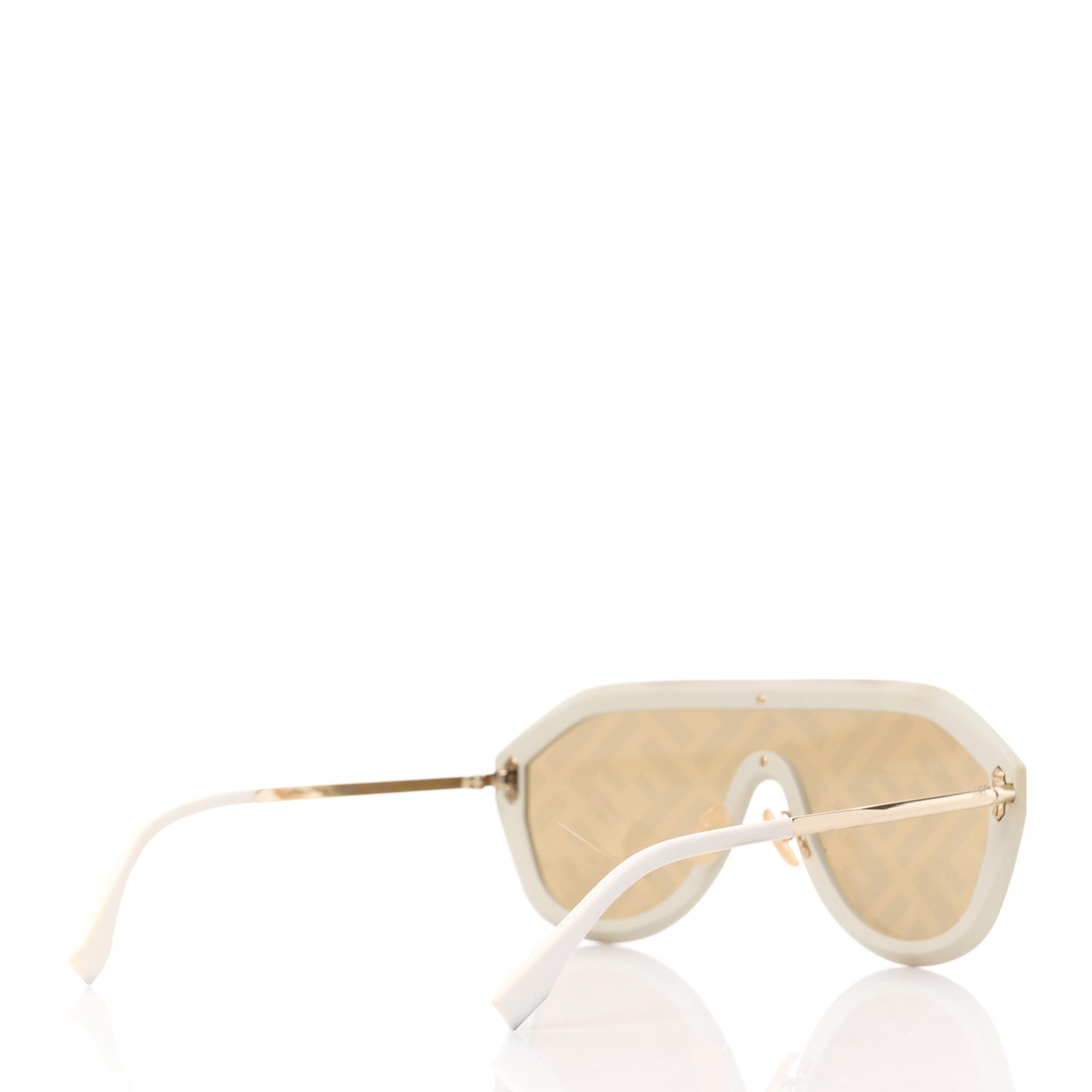 Acetate FF Fabulous Shield Sunglasses FF M0039/G/S White