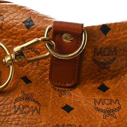 MCM Visetos Weekender Duffle Bag Cognac 10 of 11