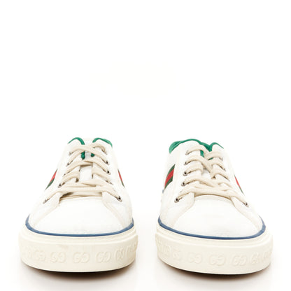 Gucci Jacquard Mini GG Monogram Web Mens 1977 Tennis Sneakers 10 White 3 of 9