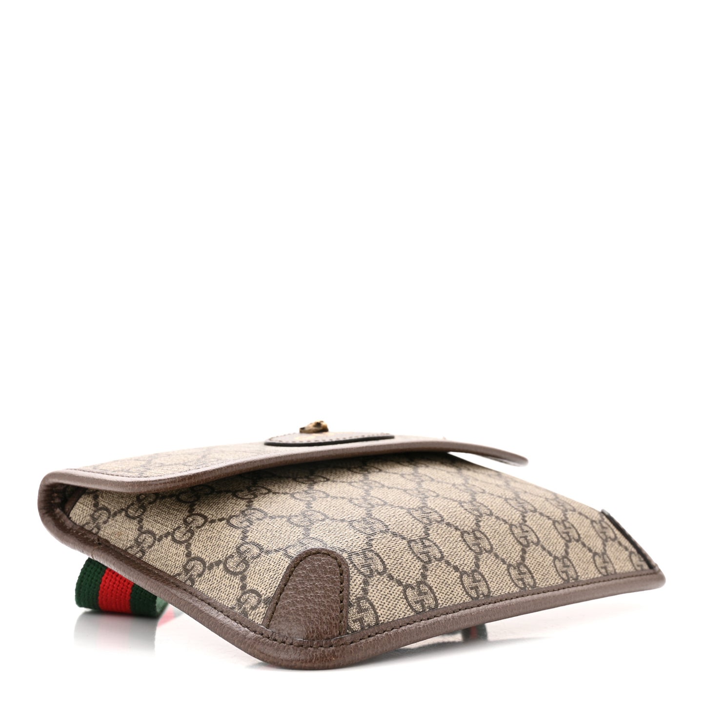 GG Supreme Monogram Neo Vintage Web Belt Bag Brown