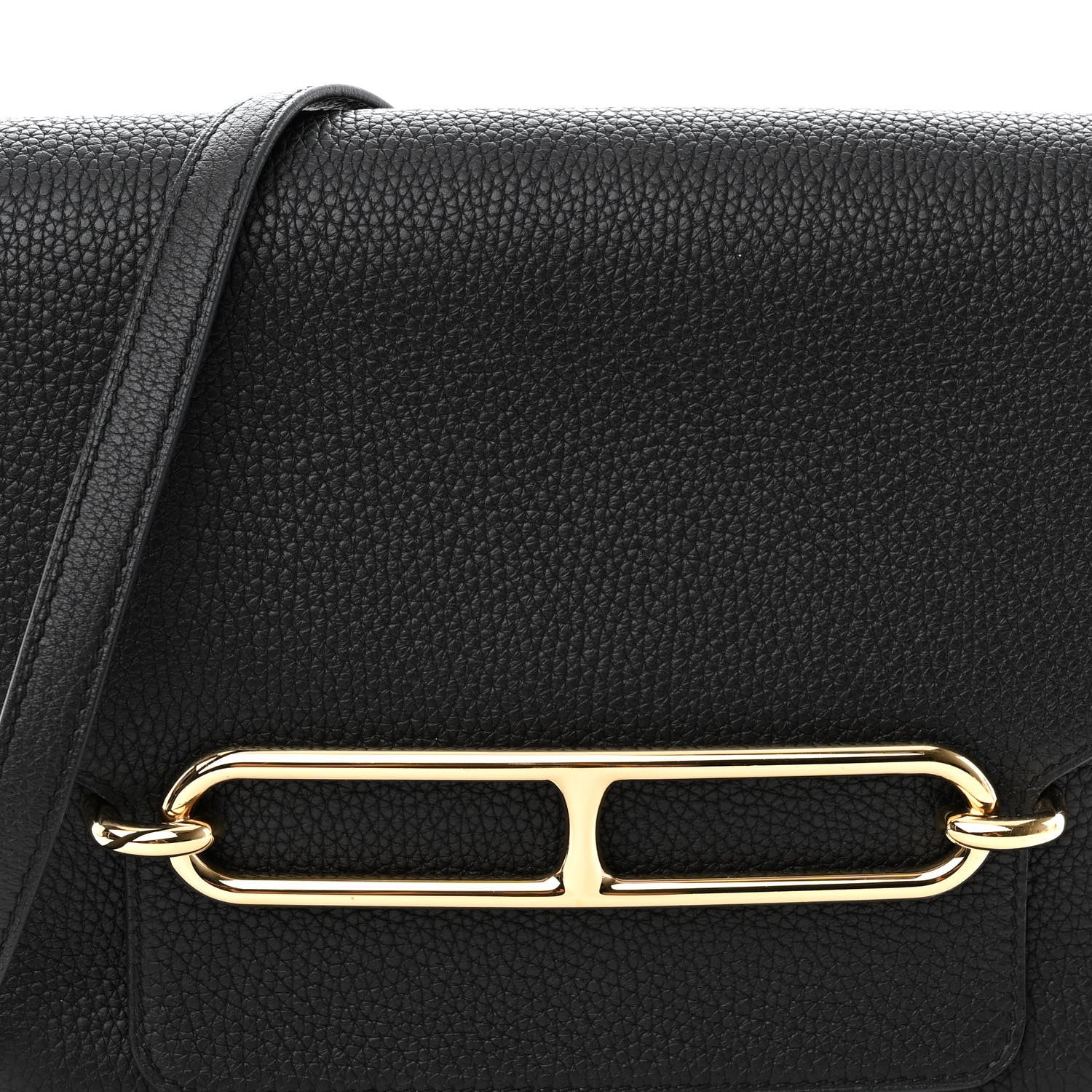 Hermes Taurillon Clemence Sac Roulis 23 Black 7 of 9