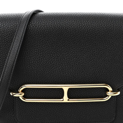 Hermes Taurillon Clemence Sac Roulis 23 Black 7 of 9
