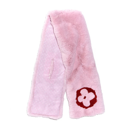 Louis Vuitton Rabbit Fur Bi Stamp Echarpe Rose Poudre 3 of 5