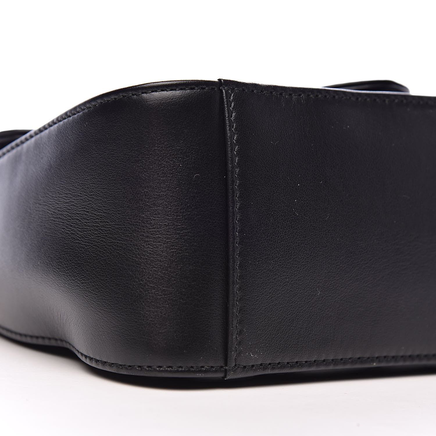 Gucci Calfskin Matelasse Mini GG Marmont Top Handle Shoulder Bag Black 8 of 10