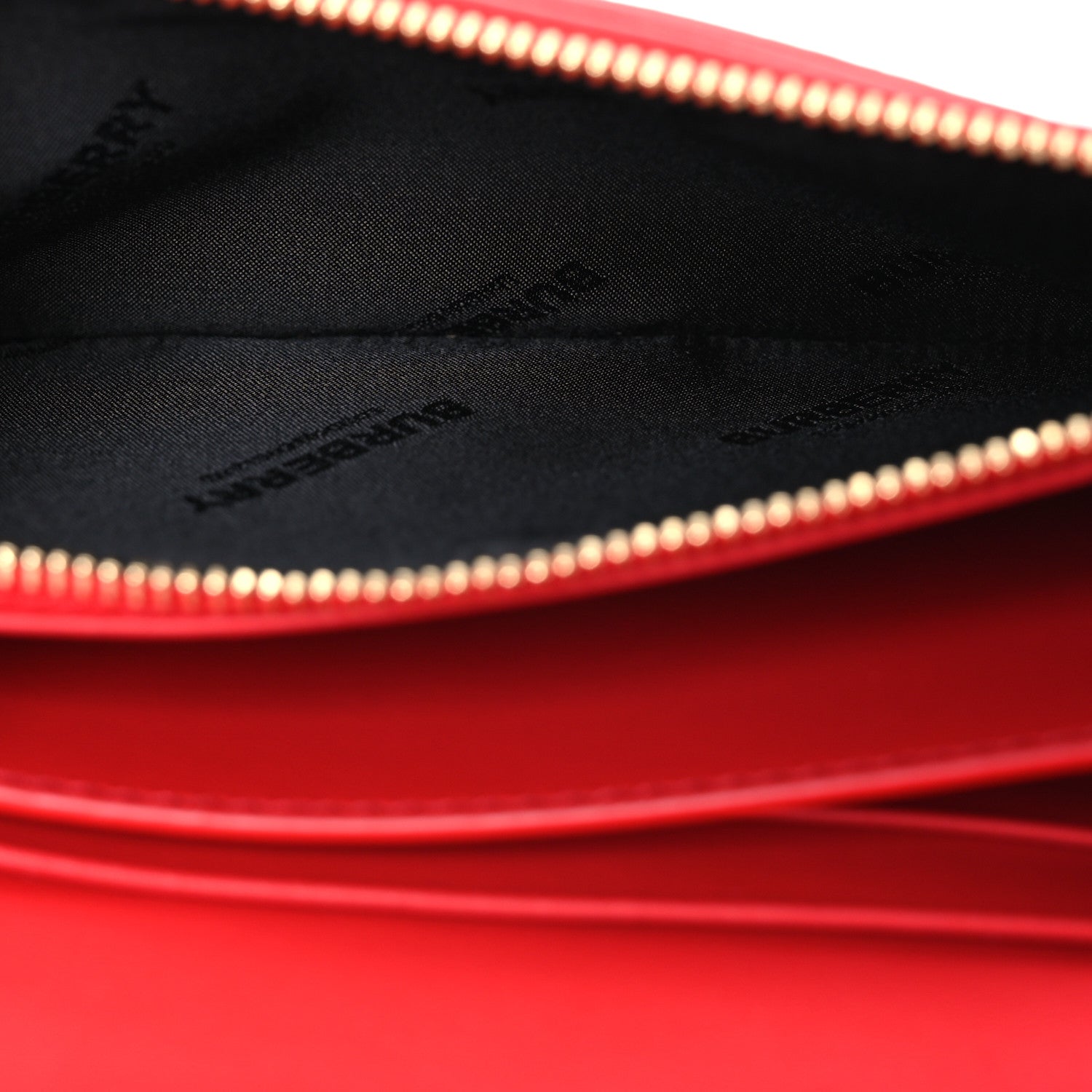 Burberry Grainy Calfskin Logo Henley Wallet  Red 8 of 11