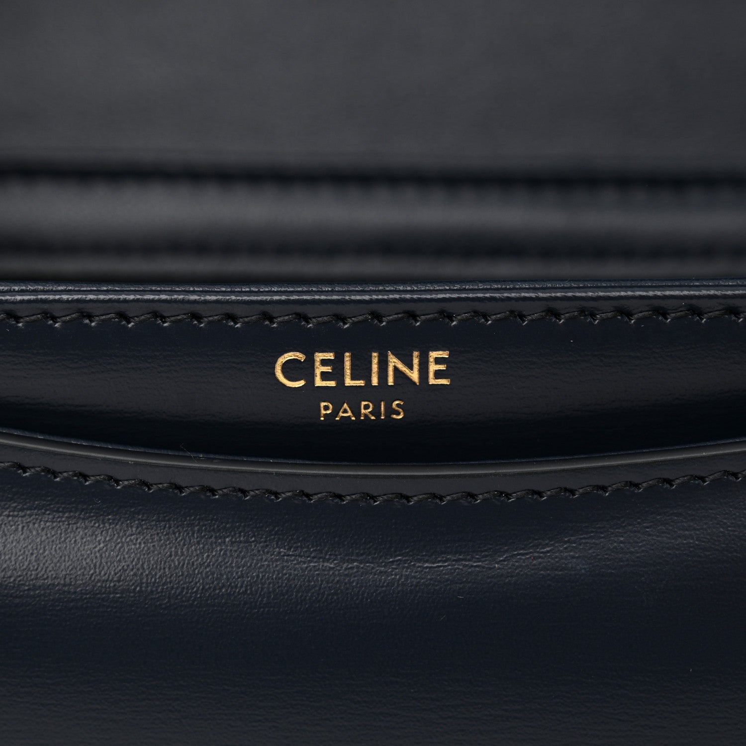 Celine Shiny Calfskin Teen Besace Navy Blue 6 of 13
