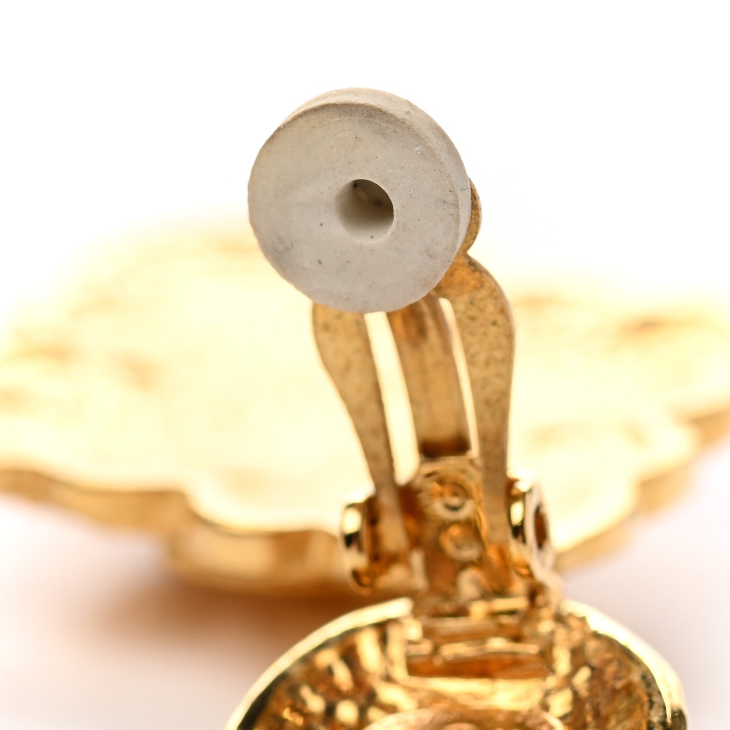 Chanel CC Drop Clip On Earrings Gold 6 of 6