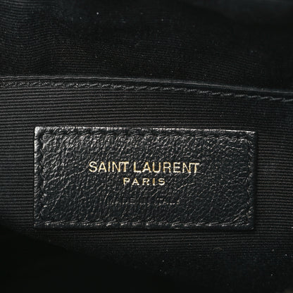 Saint Laurent Calfskin Matelasse Monogram Lou Camera Bag Black 6 of 10