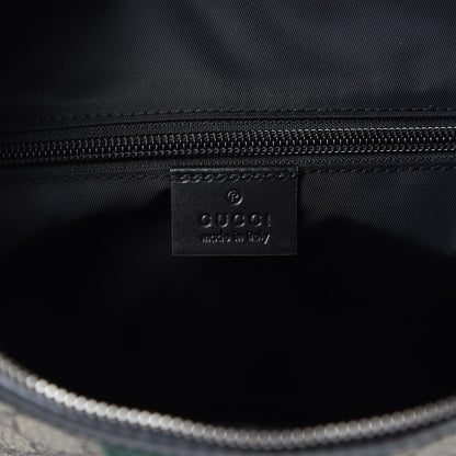 Gucci GG Supreme Monogram Web Messenger Bag Black 6 of 9