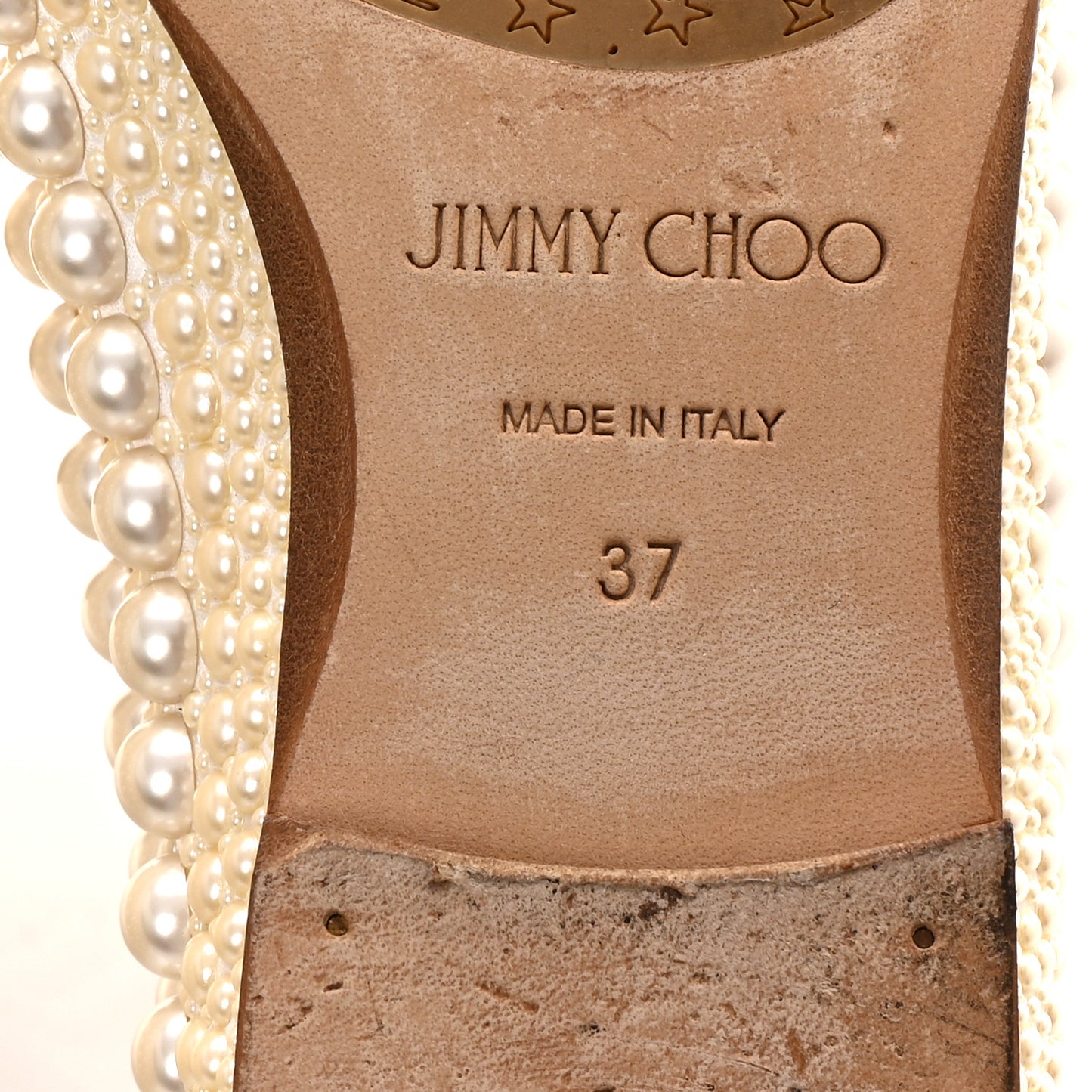Pearl Satin Varsha Flats 37 White