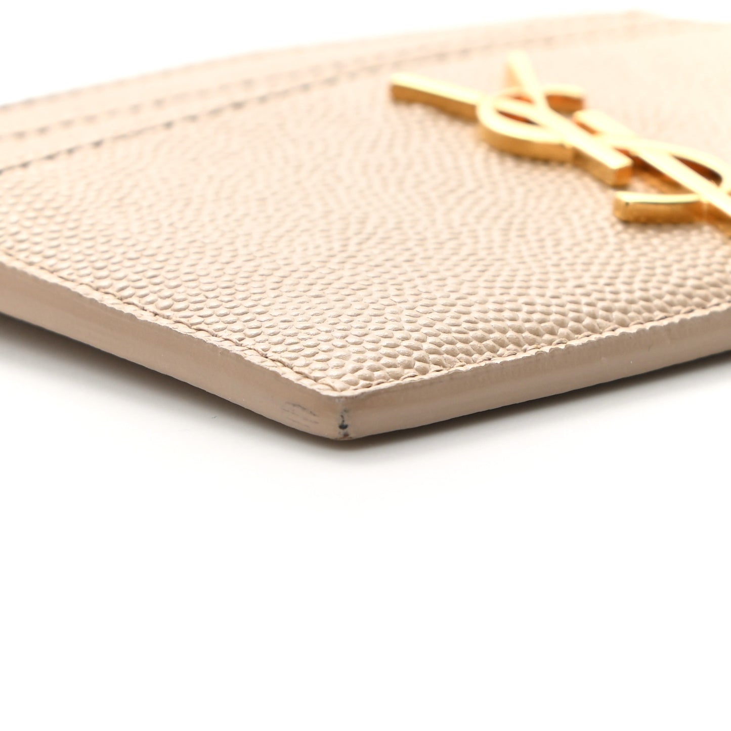 Grain De Poudre Monogram Credit Card Case Nude Powder