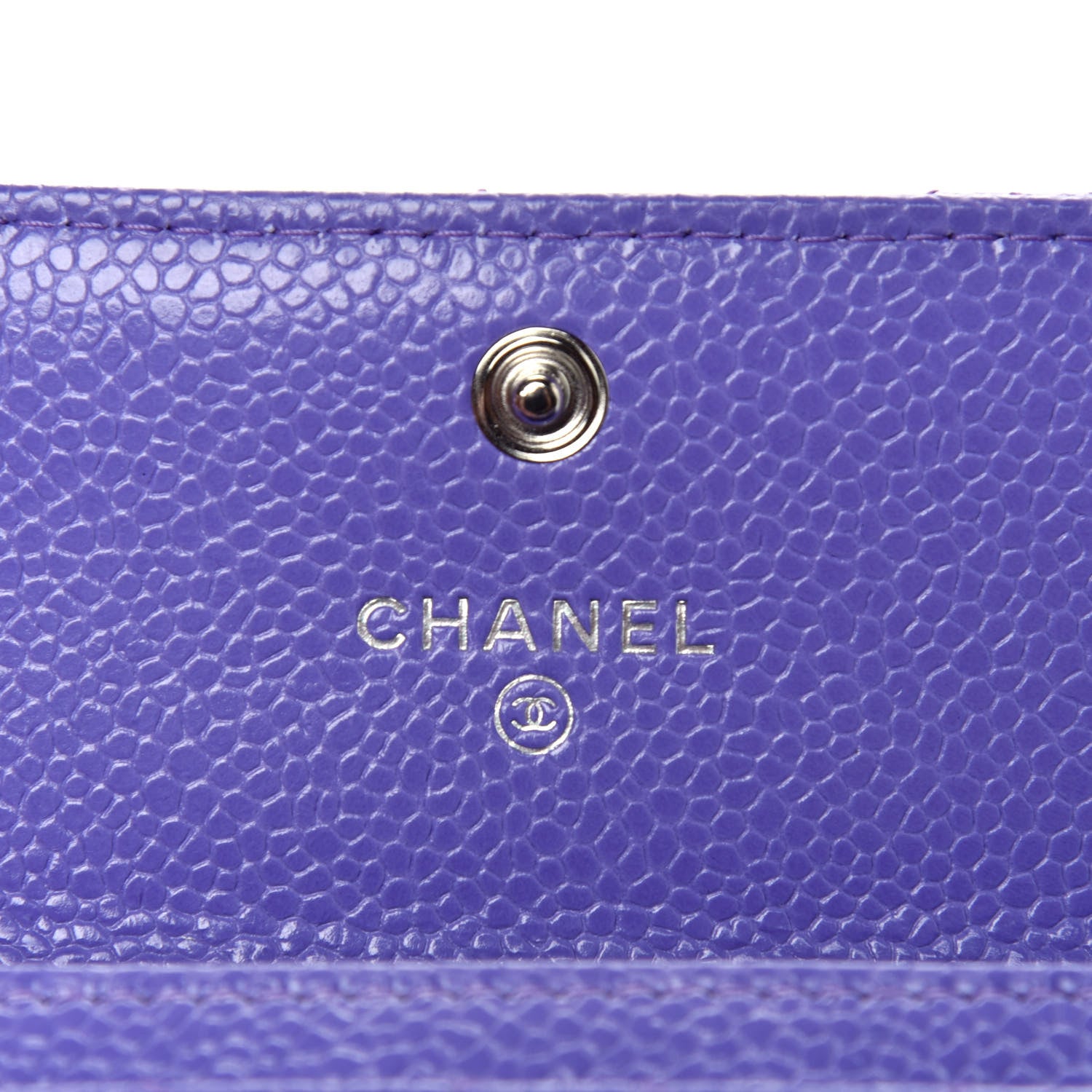 Chanel Caviar Quilted Incognito Flap Card Holder Purple 6 of 9