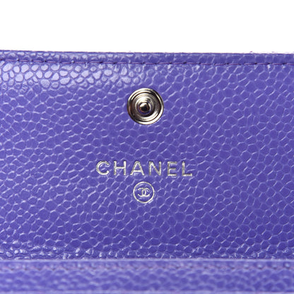 Chanel Caviar Quilted Incognito Flap Card Holder Purple 6 of 9