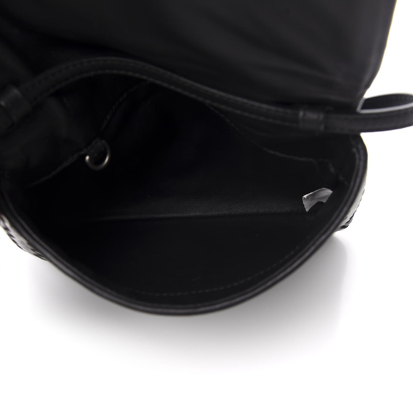 Nappa Intrecciato Flap Crossbody Black