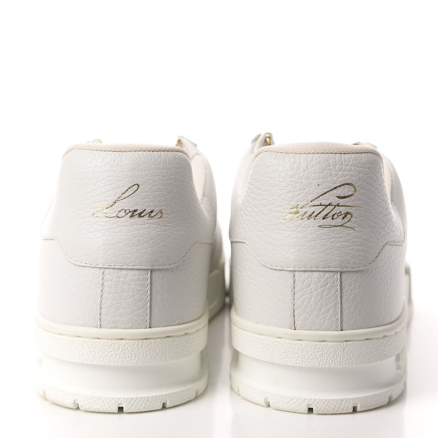 Calfskin Mens LV Trainer Sneaker 9.5 White