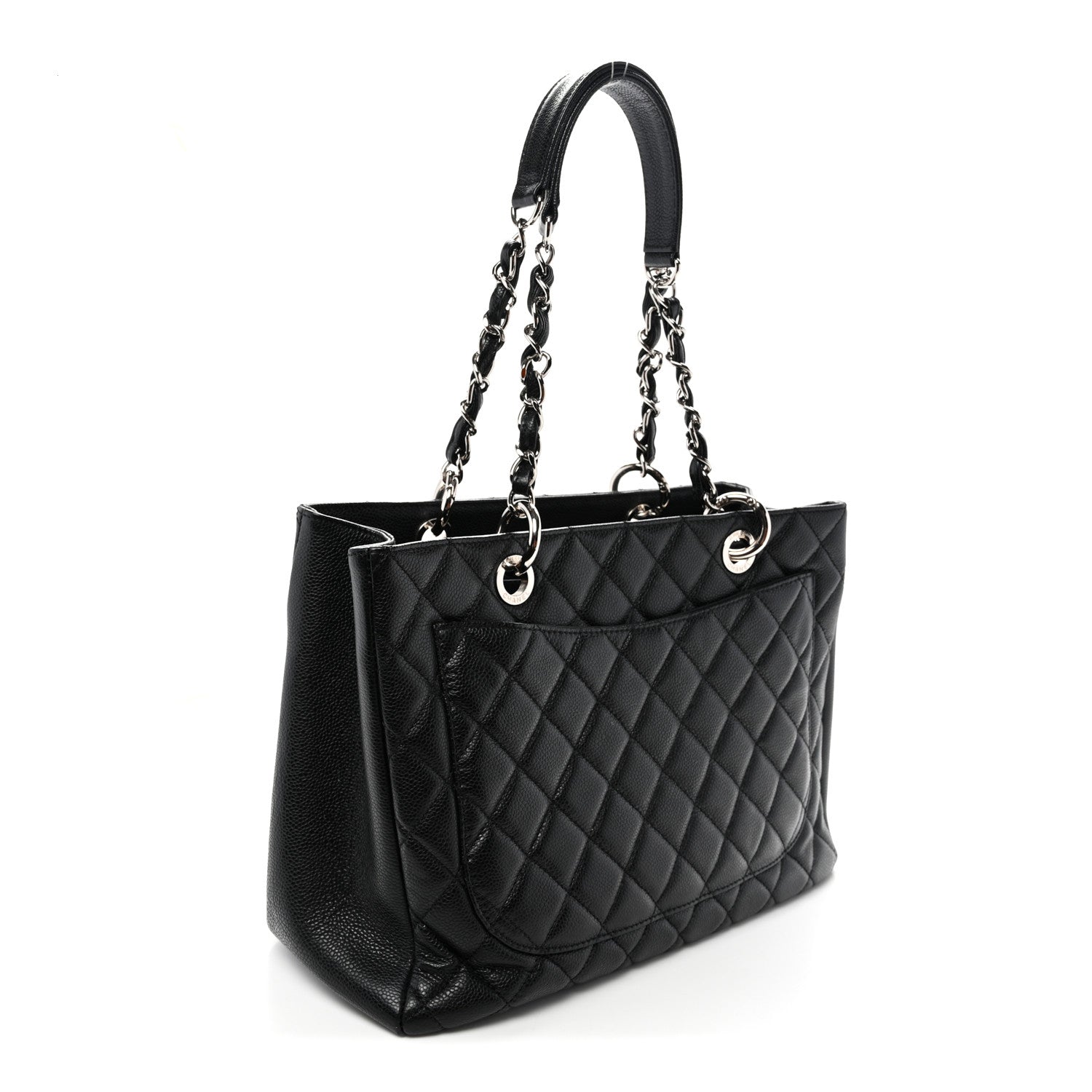 Chanel Caviar Quilted Grand Shopping Tote GST Black 3 of 11