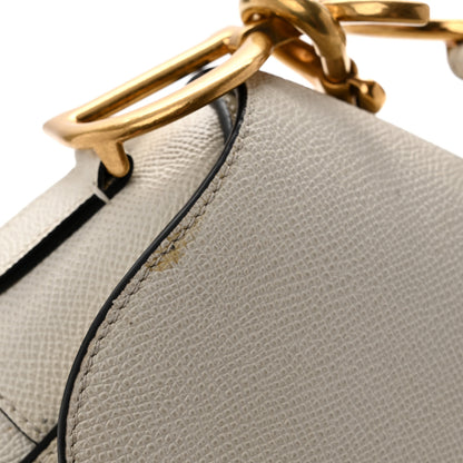 Christian Dior Grained Calfskin Saddle Bag With Strap Latte 21 of 29