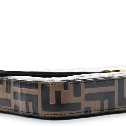 Fendi Vitello Soft F is Fendi Bi-Color FF 1974 Embossed Envelope Wallet On Chain with Pouches Maya Black 9 of 10