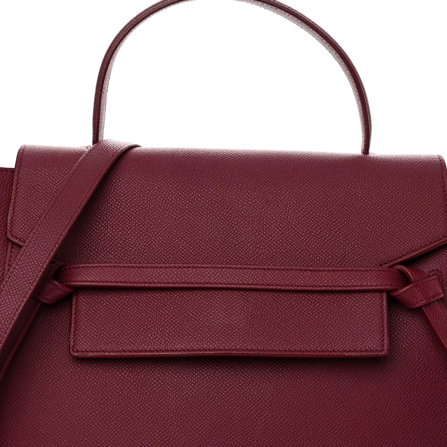 Grained Calfskin Mini Belt Bag Plum
