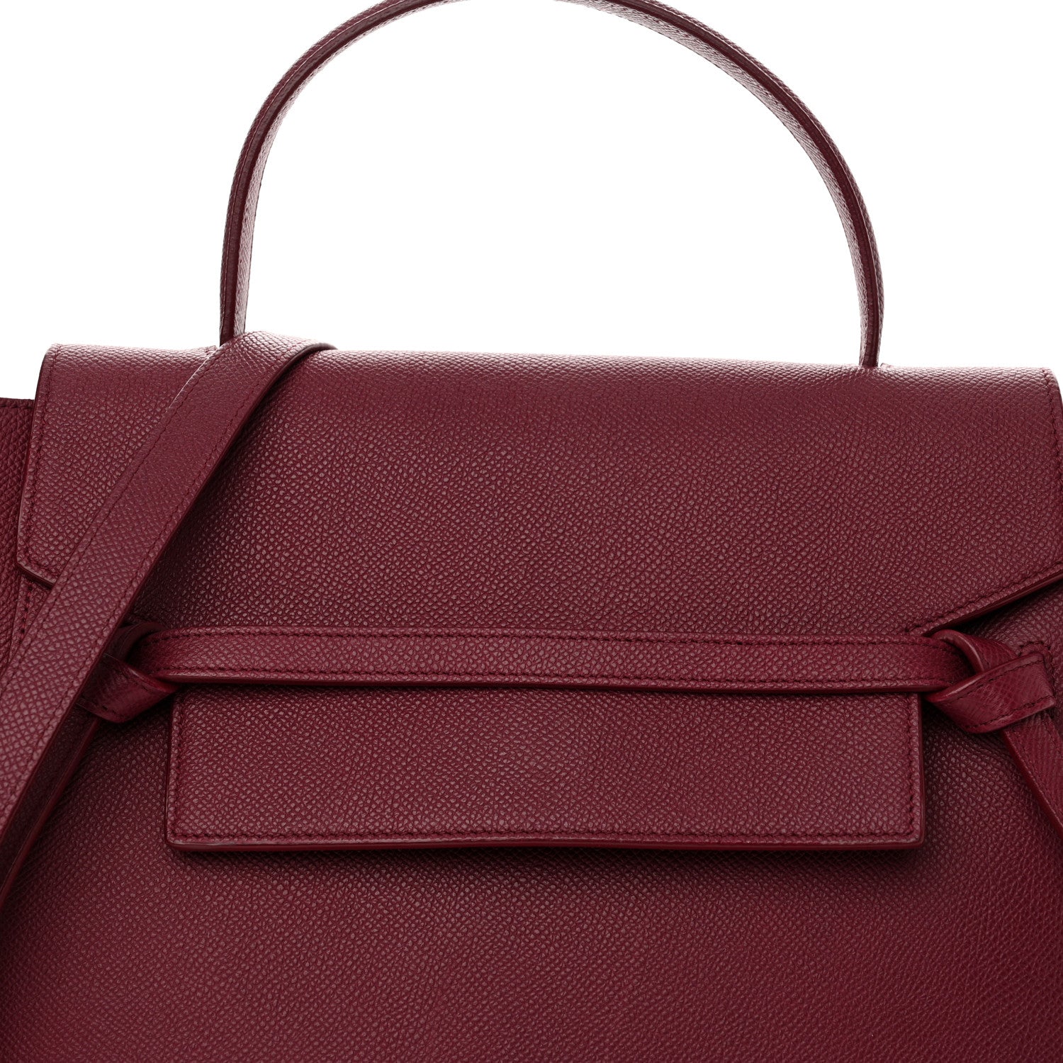 Celine Grained Calfskin Mini Belt Bag Plum 8 of 14