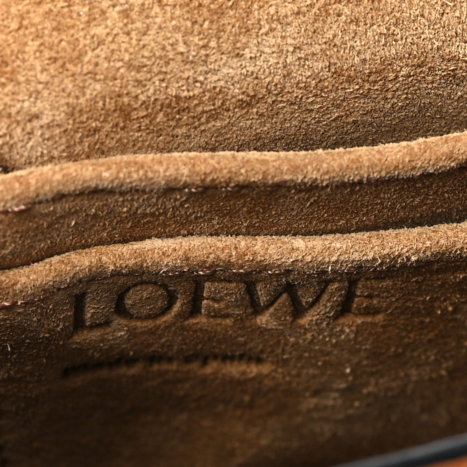 Loewe Grained Calfskin Mini Gate Crossbody Bag Caramel Pecan 6 of 10