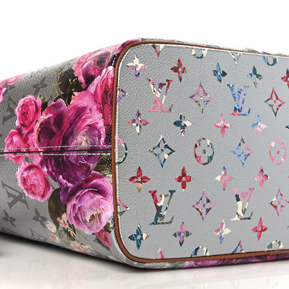 Louis Vuitton Metallic Monogram LV Garden Neverfull MM Silver 7 of 8
