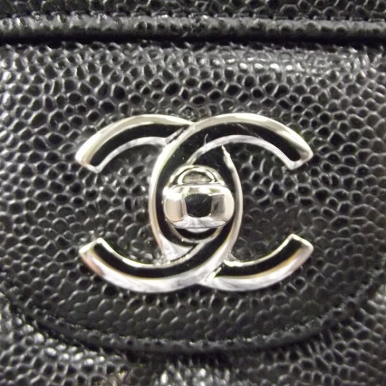 Caviar Jumbo Flap Black
